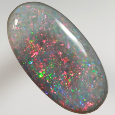 SOLID SEMI BLACK OPAL Bright, sparkly red and green